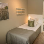 Single bed in Valla Berså hotel room small 2 bdrm apt